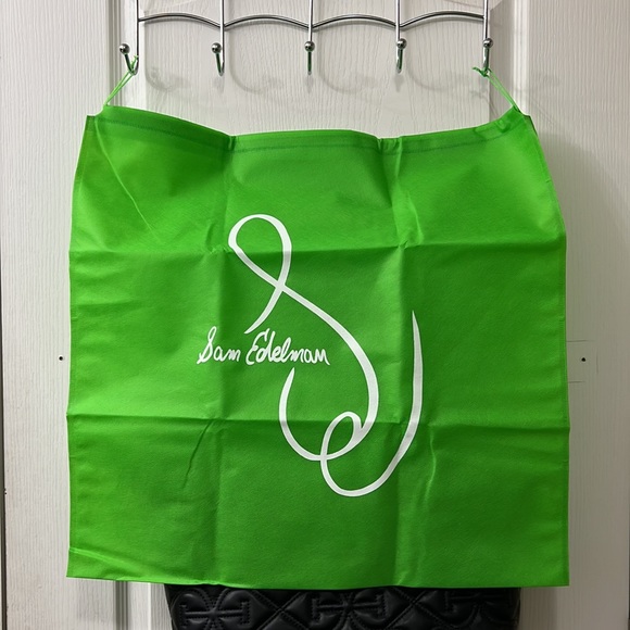 NWT Sam Edelman Black Viviana Monogram Quilt Tote BRAND NEW - Picture 2 of 14